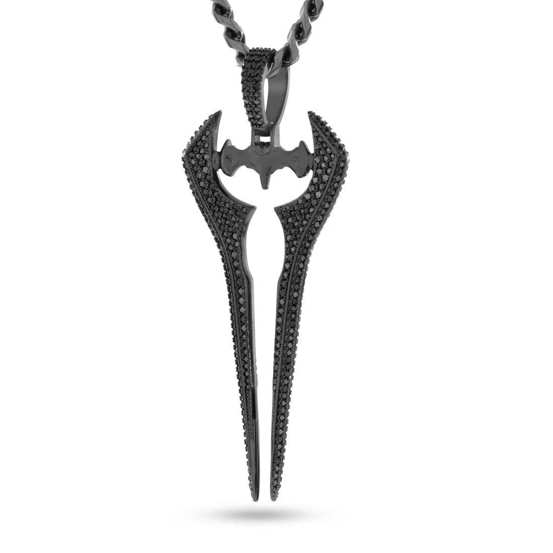 King Ice x Halo-Iced Energy Sword Necklace - BLACK